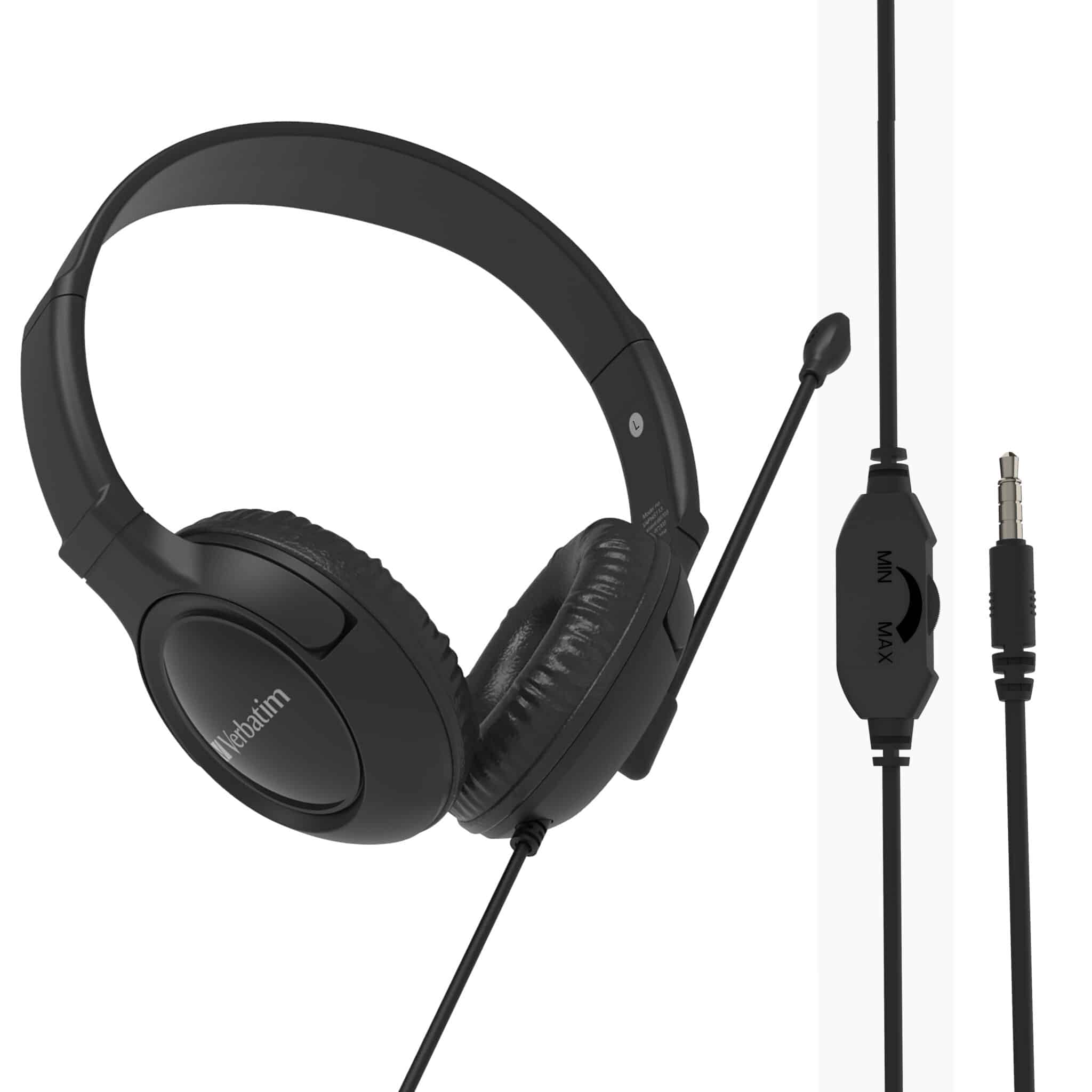 Headset with Noise Cancelling Mic Verbatim