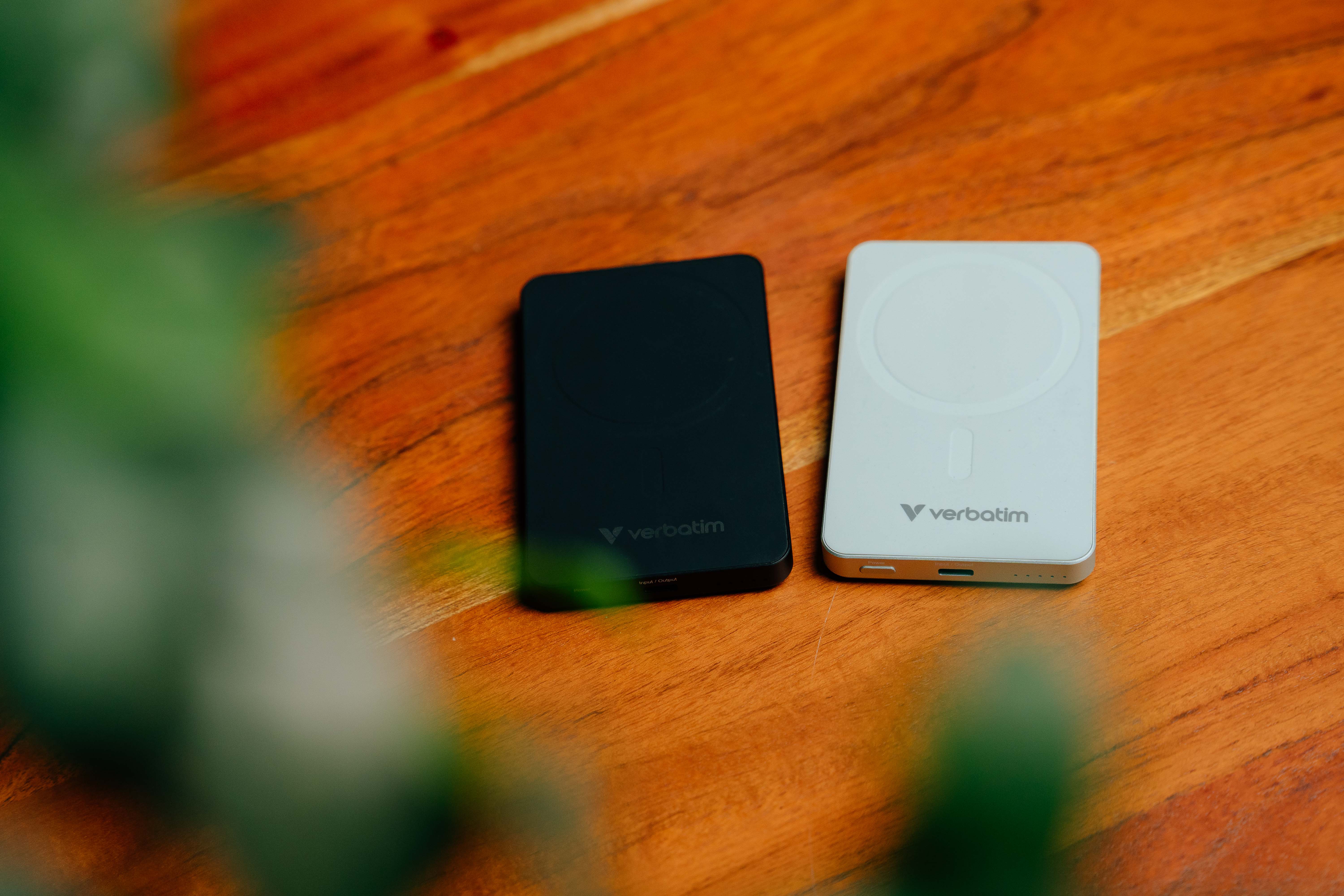 two power banks on a table